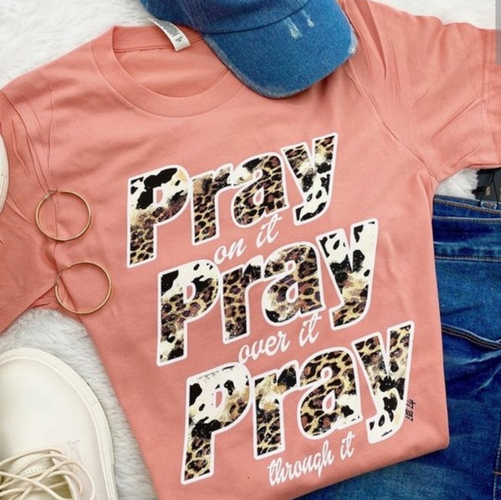 Pray on it graphic tee